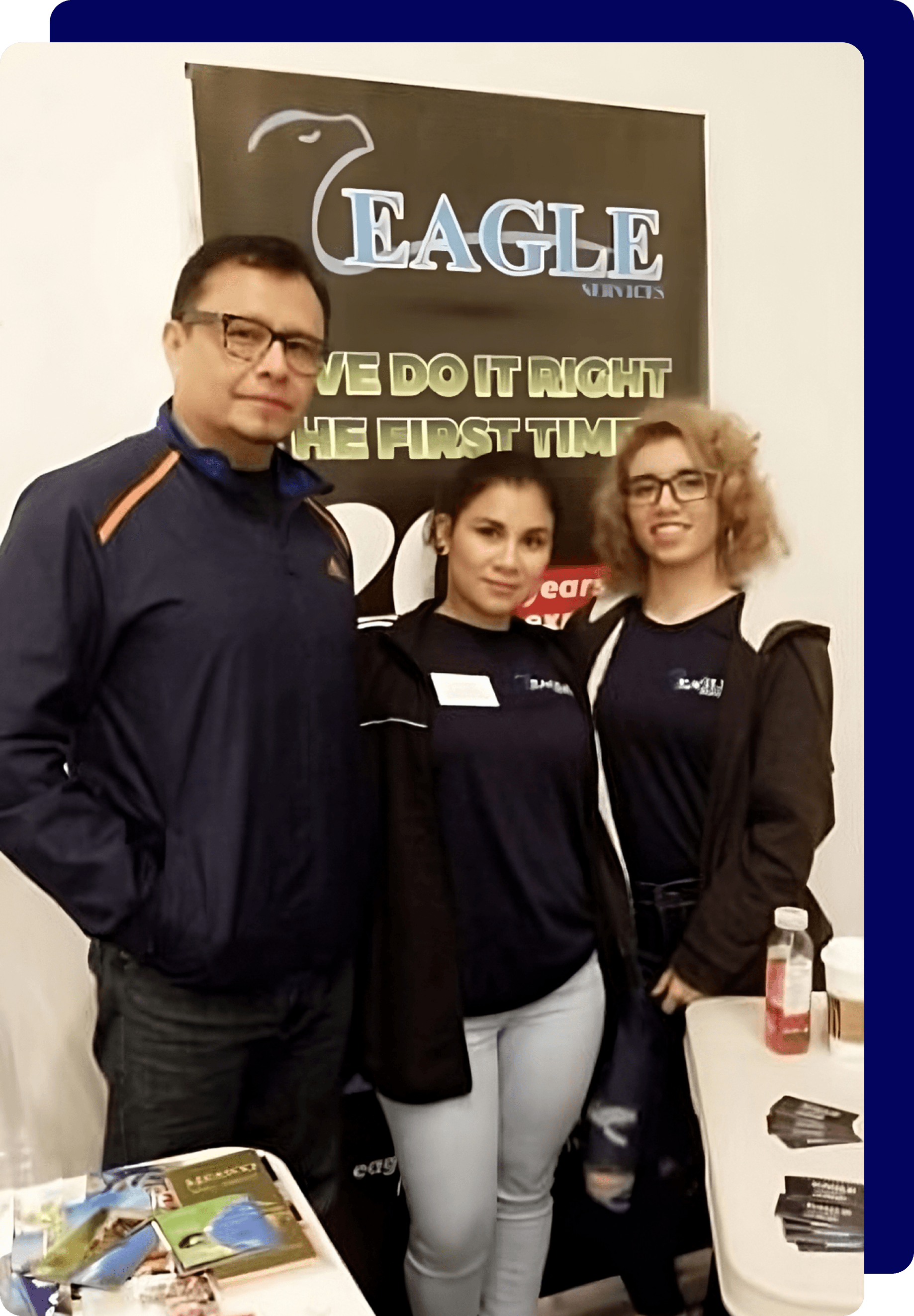 Leo & Ruth Perez, founders of Golden Eagle Janitorial Services